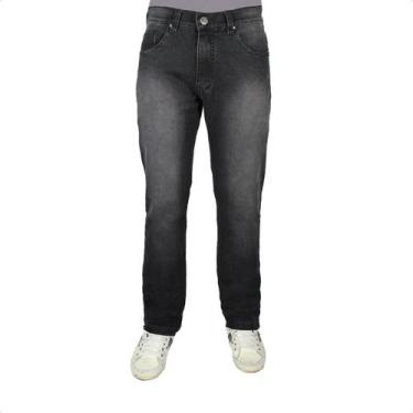 Imagem de Calça Jeans Masculina com Elastano - R7, 46, Preto