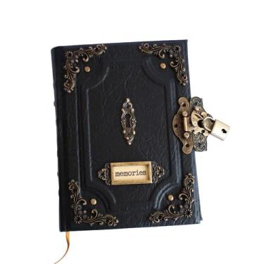 Imagem de Caderno Grimório Diário Feito à Mão - Memories A5 200 Folhas - Kahdern