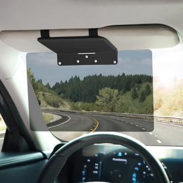 Imagem de NAZZO Extensor de viseira solar de carro, bloqueador solar polarizado para carros, lente de para-sol antirreflexo de PC, extensão de para-sol, UV, luz dispersa, protetor contra cegueira de neve