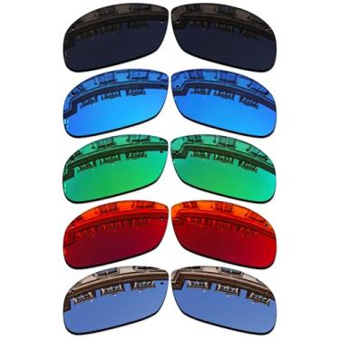 Imagem de Vonxyz Conjunto de 5 lentes de substituição para óculos de sol Ray-Ban RB3183 63 mm Combo Pack, Preto invisível + cromo + gelo + rubi + jade, 0