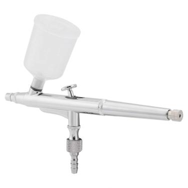 Imagem de Kit de aerógrafo de dupla ação de caneta de pulverização Agulha Copo de grande capacidade Pistola de pintura para arte de bolo de corpo de unha (0,2 mm), Outro uso doméstico diário
