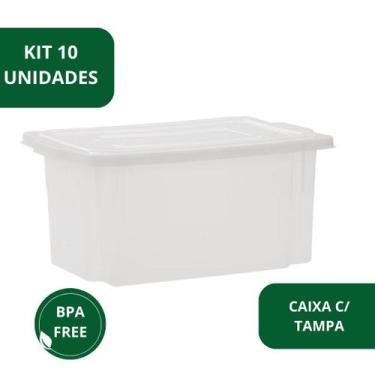 Imagem de Kit 10 Caixa Frigorifica Com Tampa Multiuso Pro 5l - Paramount