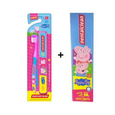 Imagem de Kit Gel Dental + Escova De Dente C/ Estojo Personagens Infantil Dental