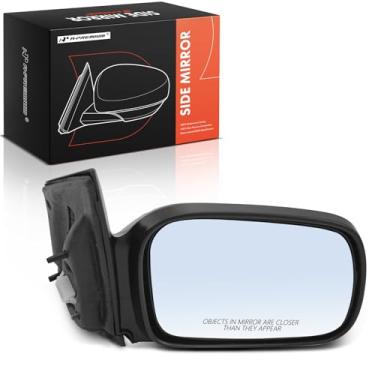 Imagem de A-Premium Espelho retrovisor lateral manual do passageiro - compatível com Honda Civic 2006-2011 - espelho retrovisor externo preto não dobrável não aquecido
