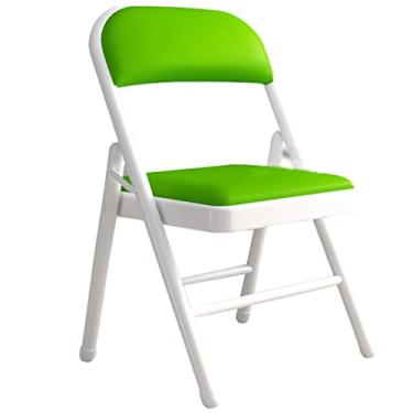 Imagem de Cadeira dobrável cadeiras dobráveis com assentos acolchoados, cadeira de conferência de treinamento de escritório, cadeira de jantar dobrável doméstica, cadeira de encosto de dormitório leve, urso de