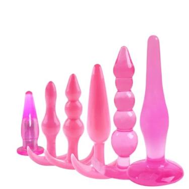 Imagem de Kit 6 Plugs Anais em Silicone Macio Tamanhos Variados, para Iniciantes e Intermediários