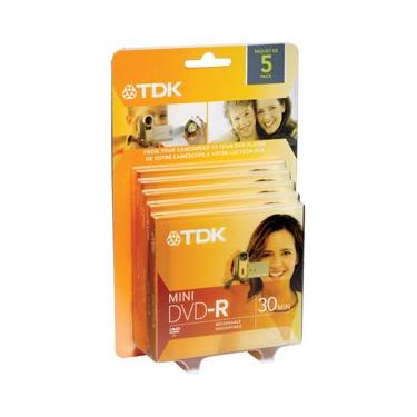 Imagem de TDK ELECTRONICS DVD-R14RCL5 MINI DVD DISC CAMCORDER