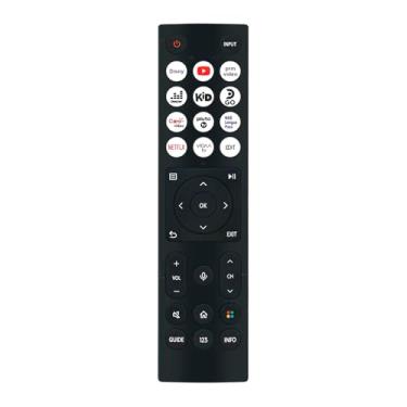 Imagem de AULCMEET Novo controle remoto de voz de substituição ERF3D96H ERF3D96H(0011) adequado para Smart TV Hisense ERF3D96H-0011 65A6NV ERF3D96H(0011) ERF3D96H 0011