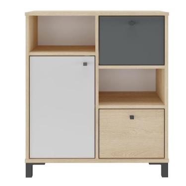 Imagem de Balcão para Escritório 2 Gavetas 1 Porta e 2 Nichos Erick - Artany, Ca