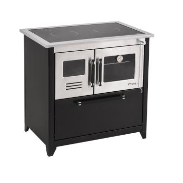 Imagem de Fogão A Lenha Prime Glass Preto Direito Hidro 22465