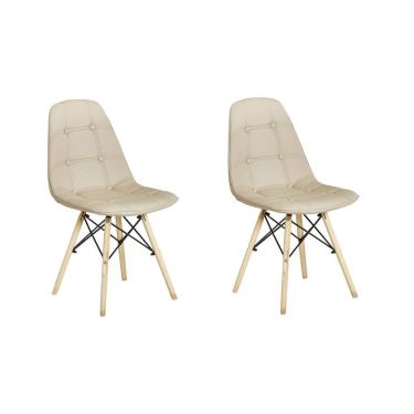 Imagem de Kit 2 Cadeiras Botone Eiffel Rivatti Nude