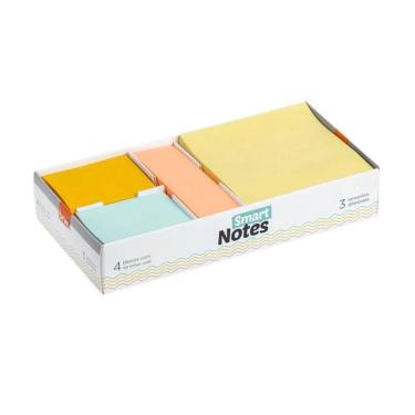 Imagem de Bloco Adesivo Smart Notes Com 4 Blocos De 80 Folhas Brw Box Enjoy