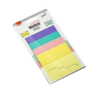 Imagem de Bloco Adesivo Smart Notes Transparente Pastel 40 Folhas