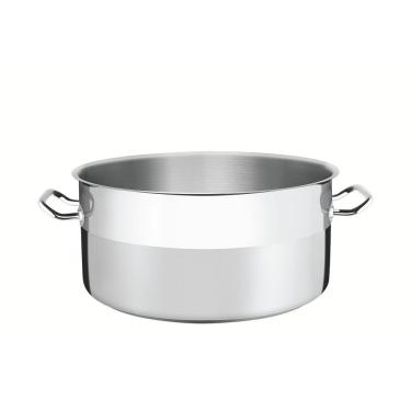 Imagem de Panela Caçarola Rasa Tramontina Professional Em Aço Inox Com Fundo Triplo Sem Tampa 36 Cm 15 L Tramontina