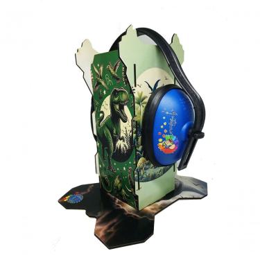Imagem de Kit Suporte Autistas Abafador Azul Sons 11db Dinossauros