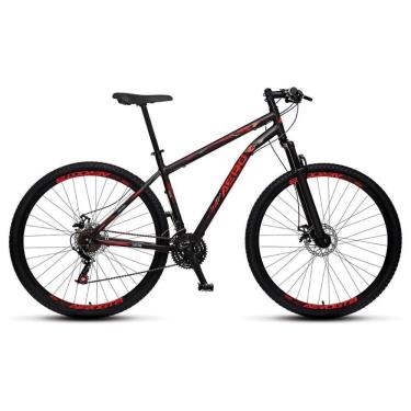 Imagem de Bicicleta Aero Aro 29 Steel Rider Preto Com Vermelho