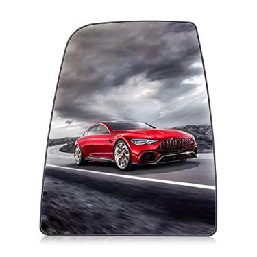 Imagem de Hurotoms Substituição de vidro do espelho lateral do motorista para Ford Transit T150 T250 T350 T350 HD de 15 16 17 18 19 20 21 22 Espelho retrovisor aquecido de reboque com placa traseira