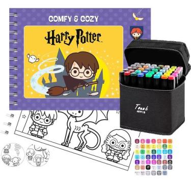 Imagem de Livro De Colorir Harry Potter Estilo Bobbie Goods Capa Dura Espiral Ho