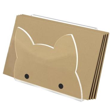 Imagem de ROYALITA Porta-Correspondências De Acrílico, Organizador Fofo Para Bancada, Envelope Transparente 6 X 2,5 4 Polegadas Mesa, Suporte Preenchimento Contas, Classificador Documentos, Casa, Escritório E