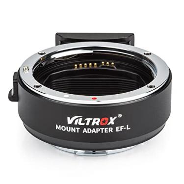 Imagem de Viltrox O anel de controle do conversor de foco automático do adaptador de lente EF-L é antivibração para lente Canon EF/EF-S para câmera de montagem em L Leica SL SL2/Panasonic S1 S1R S1H/Sigma FP