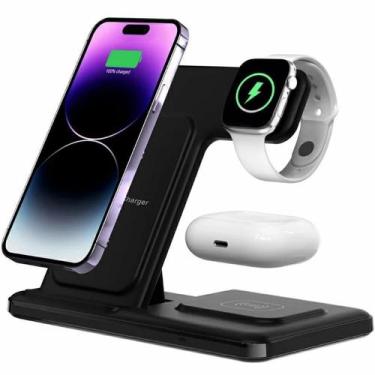 Imagem de Carregador Indução Turbo Dock 3 Em 1 - Carregador Sem Fio Dock Station