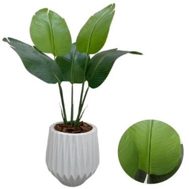 Imagem de Bananeira Artificial Com Vaso Origami Completo Casa Sala - PlantaImpor