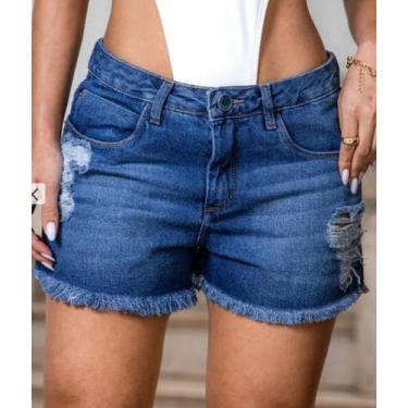 Imagem de Shorts Jeans Feminino - Menina Rosa 