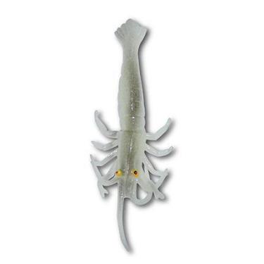 Imagem de Isca artificial camarão de silicone 6cm com 5 unidades - OTTONI, Branc