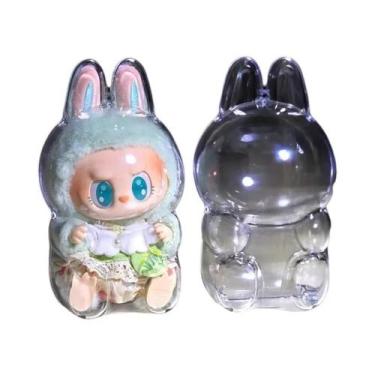 Imagem de Mochila De Vinil Kawaii Labubu Com Pingente De Pelúcia, Chaveiro, Caix