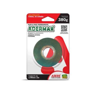 Imagem de Fita Dupla Face Adermax Acril Xt100/S 09Mmx2M Blister - ADERE