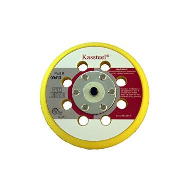 Imagem de Kassteel 99413 5" x 8 furos almofada de reserva 13 mm de espessura cubo roscado 5/16"-24 para discos de gancho e laço (1 bloco)