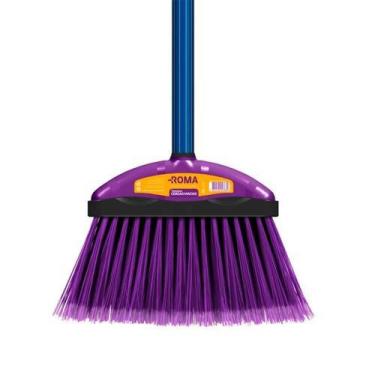 Imagem de Vassoura Multiuso Interna com Cerdas Macias e Cabo - Roma