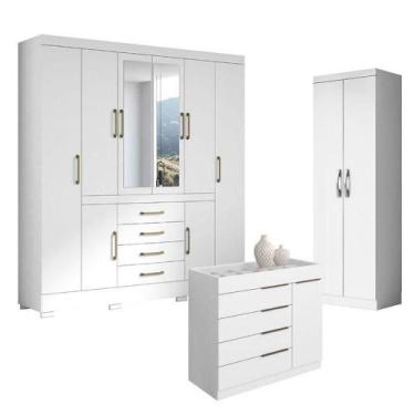 Imagem de Guarda Roupa Casal Nápole 2045149 E Armário Multiuso New 2000192 E Côm