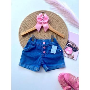 Imagem de Short e Short saia jeans infantil com lycra - Pirulitando Moda Infanti