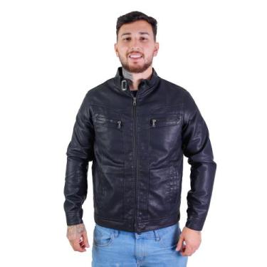 Imagem de Jaqueta Masculina Resistente Moderna Slim Fit Preta  - Vmong, Preto, G