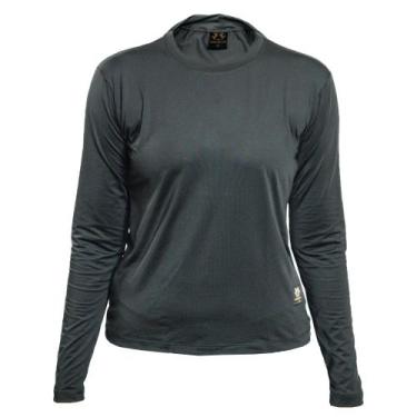 Imagem de Camisa Uv Feminina Baby Look Proteção Solar Tn Terra Nativa, Preto, P