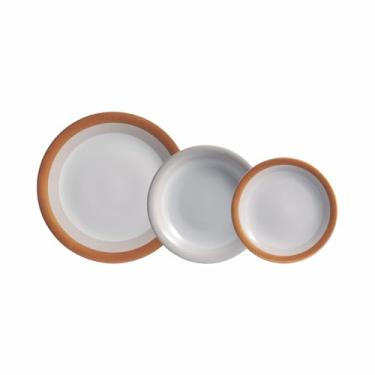 Imagem de Serviço de Baixela 12 Peças em Porcelana, Modelo Voyage Coup, Redondo, Decoração Garopaba, Porcelana Schmidt