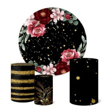 Imagem de Trio Capas Cilindro + Painel Sublimado 1,50m Flores (K1FLS055)