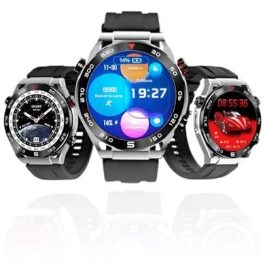 Imagem de Smartwatch Premium Tela AMOLED 1.46” com NFC, Chamadas Bluetooth, Monitor Cardíaco, IP68, Tela Dividida, Bateria Longa – Pulseiras Extras, 100+ Modos Esportivos e Conexão Android e Ios