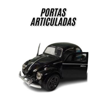 Imagem de Carrinho Miniatura Fusca Kombi De Ferro Fricção Coleção - Model Word, 