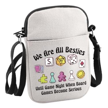 Imagem de Jogo de tabuleiro para amantes de jogos de tabuleiro Besties Bolsa Cossbody Jogo de Tabuleiro Presente Noturno, Bolsa C We Are All Besties
