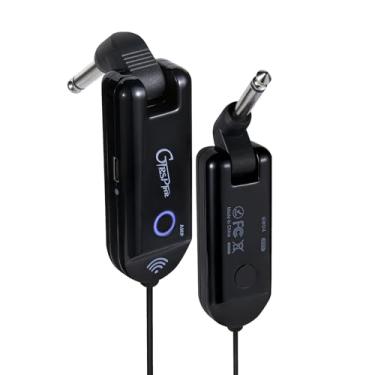 Imagem de GTRS Sistema De Guitarra Sem Fio Uhf Gwu4, Transmissor E Receptor Recarregáveis Com 4 Canais Sinal, Correspondência Automática, Baixa Latência, Alcance 30 Metros, Conexão Estável Para Guitarras Elét