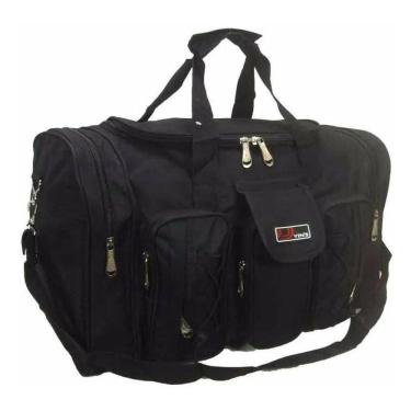 Imagem de Mala Viagem YINS Média 40L Poliéster Preto | 50x28x30cm
