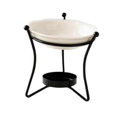 Imagem de WeiLaiKeQi Queimador de óleo essencial, queimador de cera derretida, decoração, difusor de aroma, porta-velas Tealight para sala de estar, escritório, piscina