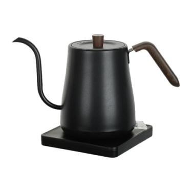 Imagem de KiBcsLic Chaleira elétrica tipo pescoço de ganso, aquecimento rápido, caldeira de água quente para escritório doméstico, chaleira para bebidas quentes, sopas, Preto