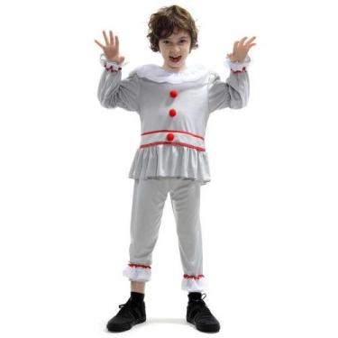 Imagem de Fantasia Halloween Menino Palhaço do Mal It a Coisa Infantil - Sulamer