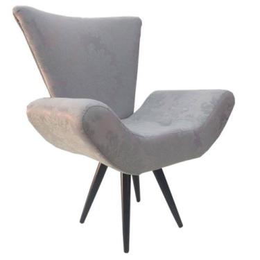 Imagem de Poltrona Decorativa Elegance 140 Prata - Sua Casa Decor