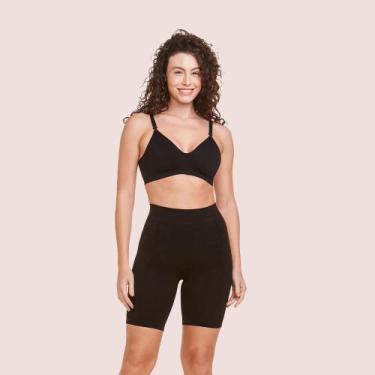 Imagem de Bermuda Modeladora Lift Levanta Bumbum Plié, Preto, G