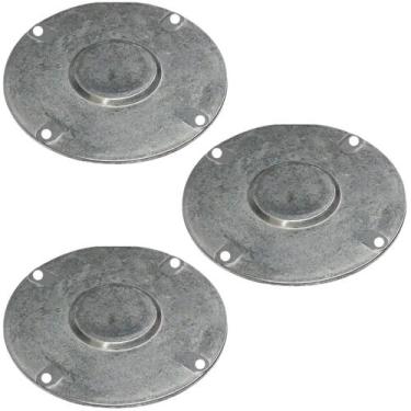 Imagem de 3 Tampa P/condulete Redondo Alumínio Medida 3/4 Sieg