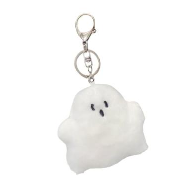 Imagem de Bothyi Travesseiro de pelúcia de Halloween, boneco de pelúcia, branco, portátil, brinquedo engraçado, fantasma, almofada para quarto, festa temática, 20cm